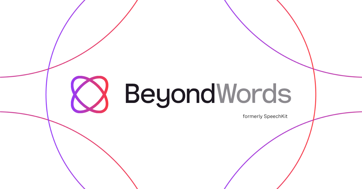 SpeechKit has rebranded to BeyondWords