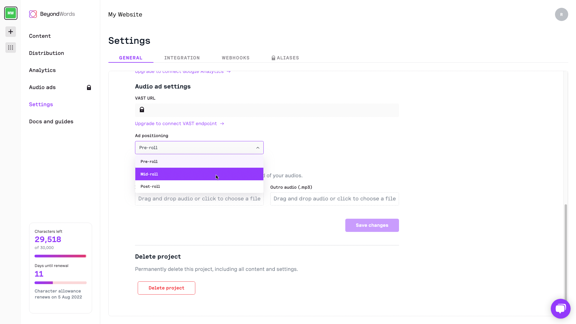 Changelog: Aliases, pending review, ad positioning & more