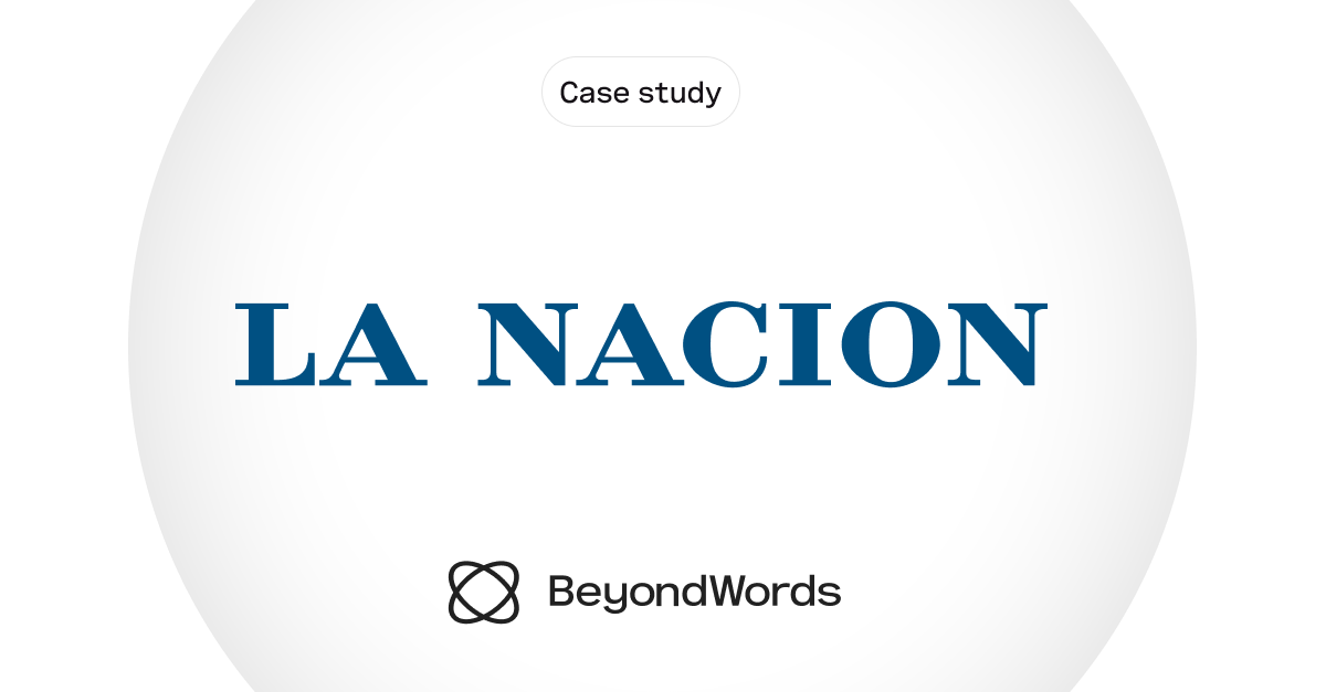 La Nación clones journalists' voices with BeyondWords